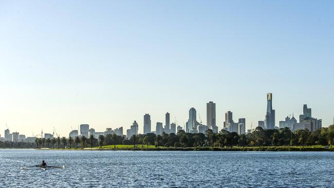 Lakeside views in Albert Park. Picture: Eugene Hyland