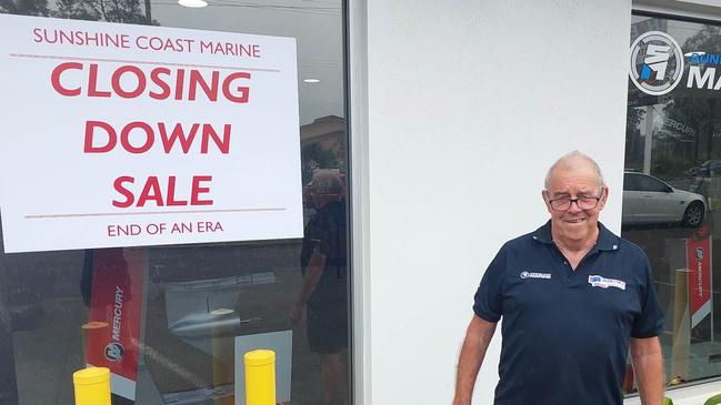 Sunshine Coast Marine owner Ray Scholes will shut the doors of his business just shy of 50 years of trade.