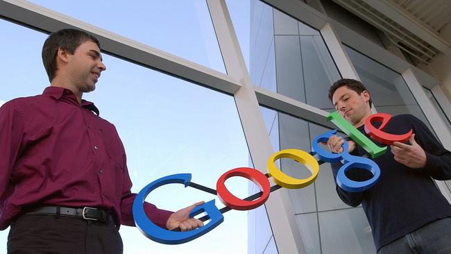 Google is a different company to the one first founded by R Larry Page and Sergey Brin. Picture: AP