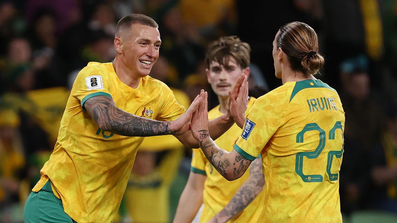 Seventh heaven! Socceroos’ brutal beatdown in first step to 2026 World Cup