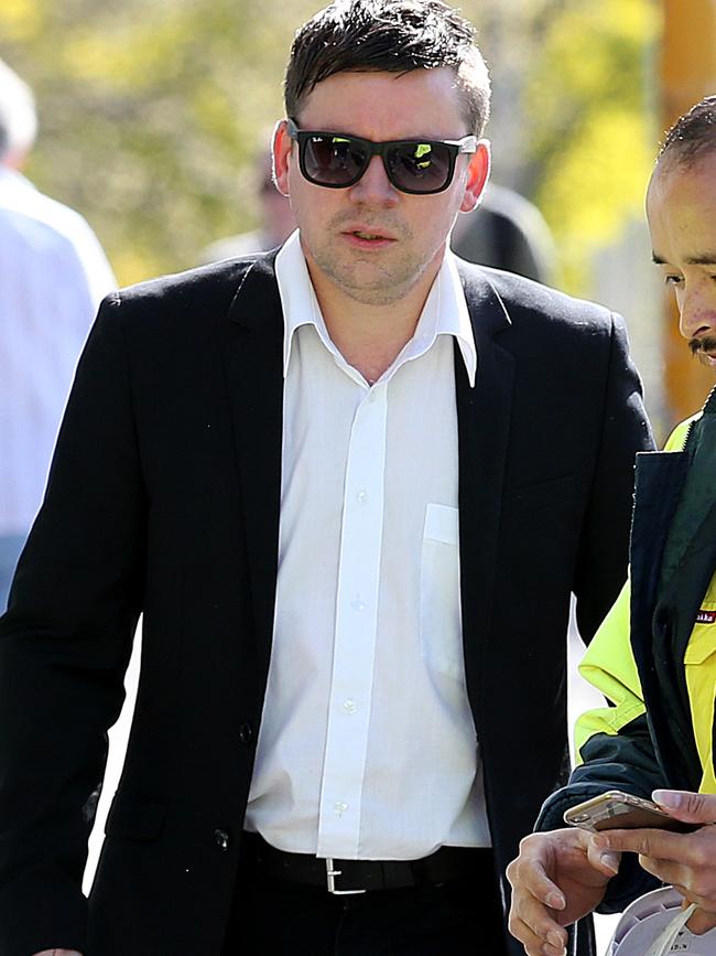 Adam Charles Jose arrives at the Hobart Magistrates Court. pic Sam Rosewarne