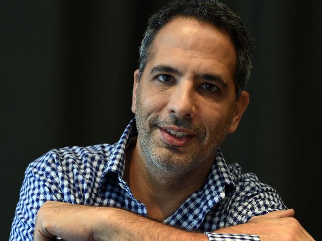 Celebrity chef, Yotam Ottolenghi, poses for a photograph in Sydney on Monday, Oct. 27, 2014. (AAP Image/Paul Miller) NO ARCHIVING