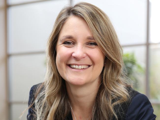 12/08/2020. Kelly Bayer Rosmarin, former senior executive with the Commonwealth Bank and new chief executive of Optus. Photographed at News Corp offices in Sydney. Britta Campion / The Australian