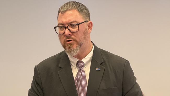 Councillor George Christensen at the ordinary meeting of Mackay Regional Council, April 24, 2024. Picture: Heidi Petith