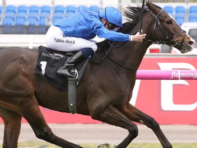 Emirates Stakes Day Race 3 Queen Elizabeth Stakes 2600 metres won No 1 Francis of Assisi ridden by William Buick trained by Charlie Appleby    Picture:Wayne Ludbey