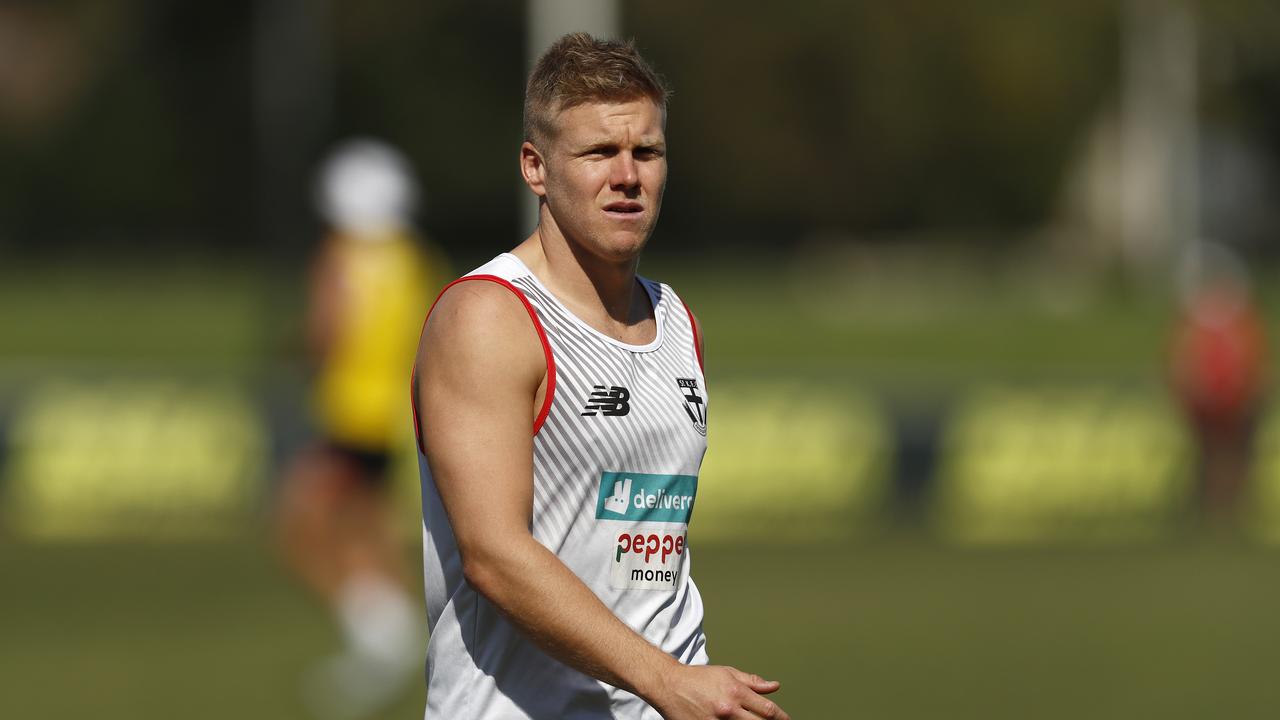 Saint Dan Hannebery is going into surgery on his troublesome right calf. Picture: Getty Images