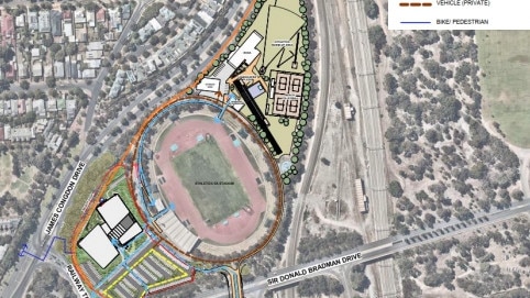Proposed future works on northern section of the Mile End sports precinct, which were included in the SASI development application.