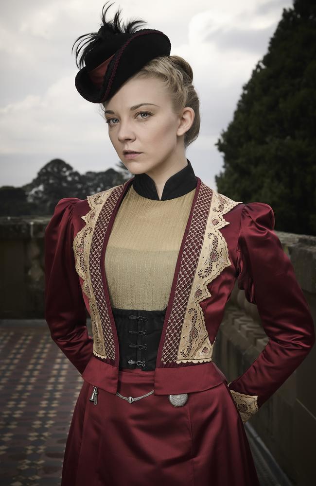 Natalie Dormer as Mrs Hester Appleyard in Picnic At Hanging Rock. Picture: Supplied/Foxtel