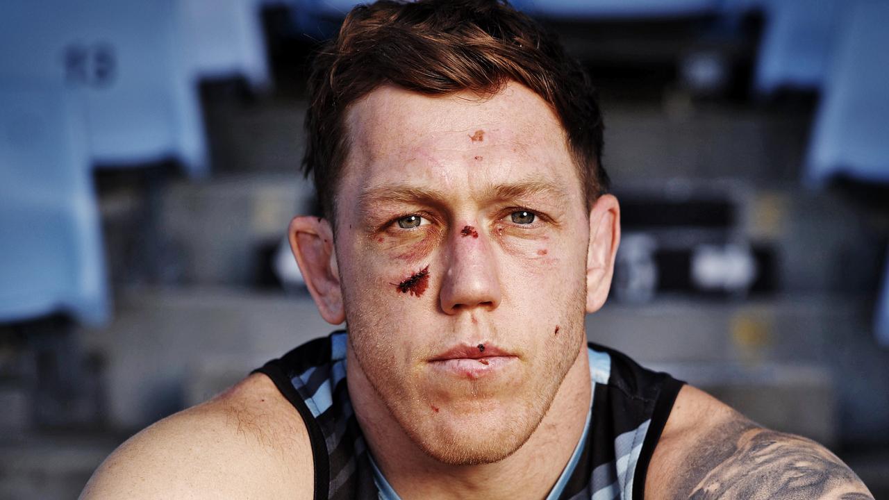 Embargoed for Friday 20 September 2024Cronulla Sharks media afternoon before they play North QLD in the semi final of the NRL this weekend.  Cameron McInnes pictured. Picture: Sam Ruttyn