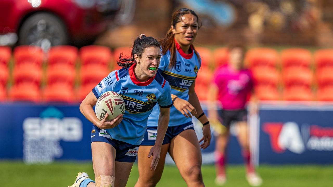 Georgia Sim (pictured in action for Western Clydesdales in BMD Premiership) has been a standout for Souths in the TRLW this season. Picture: Benny Hassum Photography