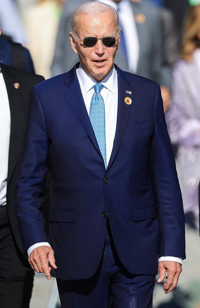 Joe Biden at Museu de Arte Moderna in Rio de Janeiro, Brazil. Picture: Getty Images