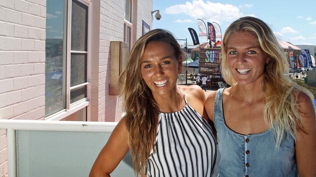 Sally Fitzgibbons (left) and Stephanie Gilmore (right) are both great surfe...