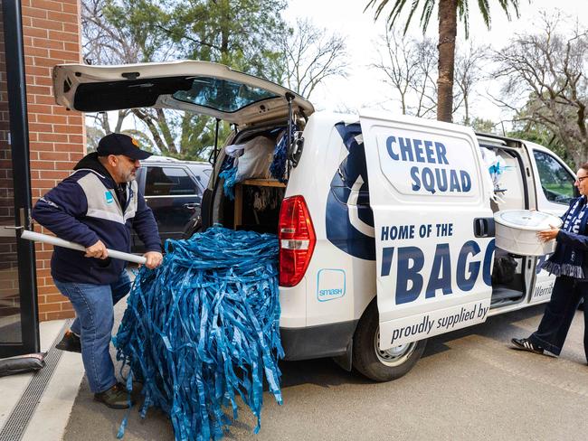 The baggers van is gearing up for a big journey to the Gabba. Picture: Mark Stewart