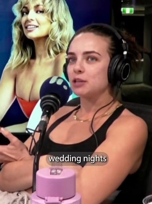 An Aussie groom’s ‘disgusting’ sex demand was revealed by his former bride on Hot Nights with Abbie. Picture: TikTok/HotNights