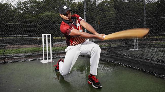 Cairns cricketers have joined forces to form a local Last Man Stands Twenty20 cricket competition. Ashwin Laileswaran is ready to hit some sixes when the competition kicks off on July 12. PICTURE: BRENDAN RADKE