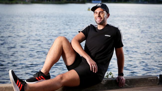 Anthony Nieuwenburg from Forest Lake lost 50kg after a relationship ended. Picture: Steve Pohlner