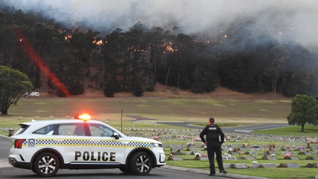 The Carinya Gardens Cemetery Chapel served as a staging area for emergency crews. Picture: Supplied Limestone Coast Community News