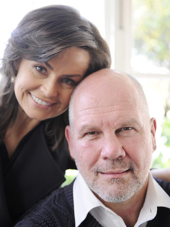 Lisa Wilkinson and Peter FitzSimons at their Neutral Bay home.