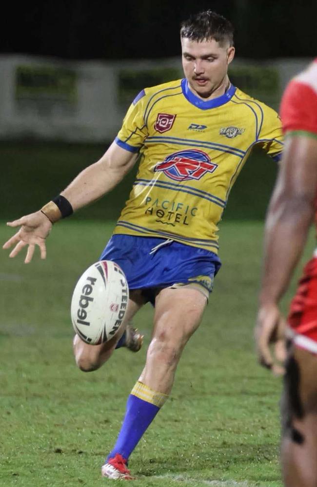 Yeppoon Seagulls A-grade fullback Zac Sainsbury had a brilliant game against Emu Park. Photo: Leeann Booth