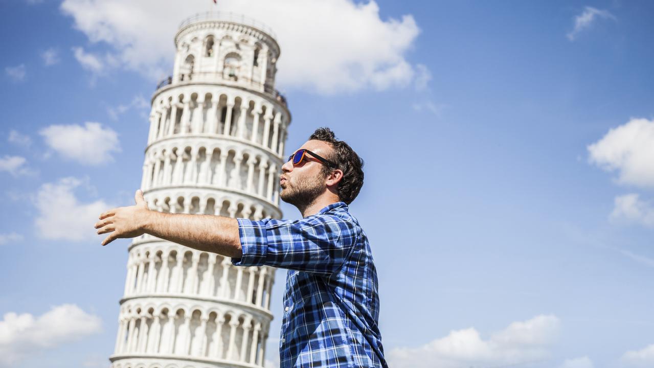 A popular way for tourists to photograph the Leaning Tower of Pisa. Picture: iStock