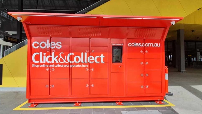 Coles says the temperature-controlled lockers will help customers save time. Picture: Supplied