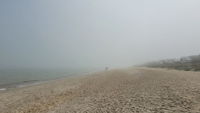 Chelsea Beach was hit with the fog. Picture: Chelsea SES