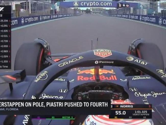 Max upstages McLaren to take Miami pole