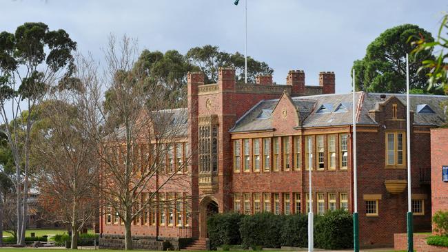 The application fee for Geelong College is the highest in the state, at $500 upfront. Exterior.