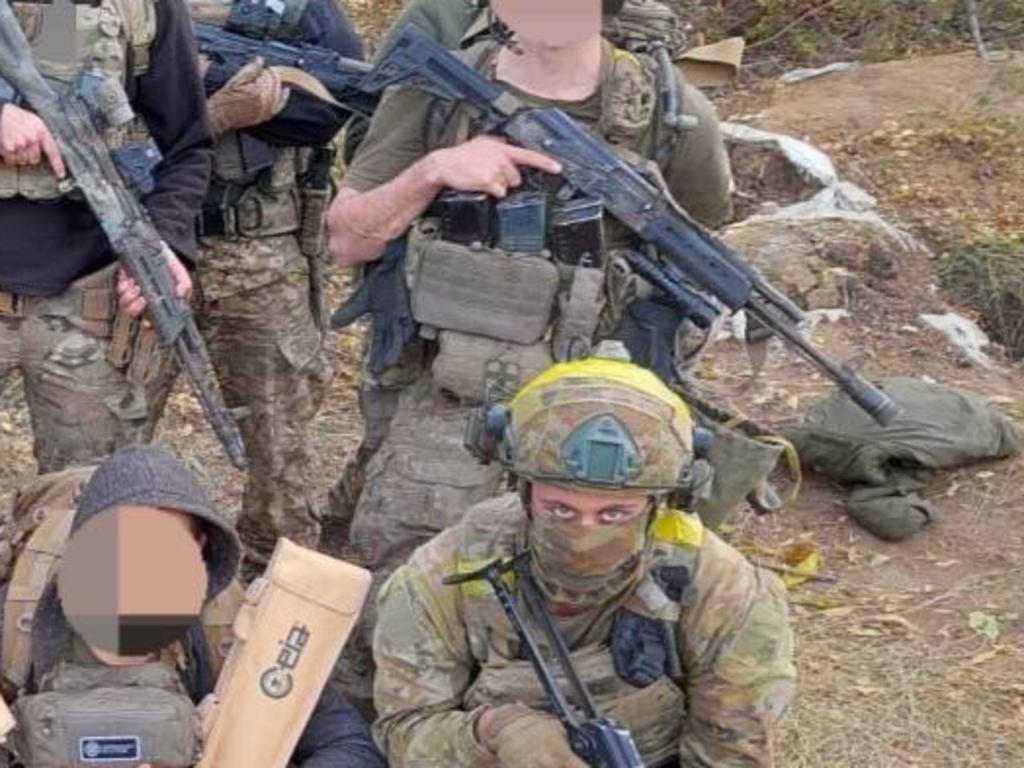 Australian Matthew Jepson (front) who was killed in Ukraine in October 2023.