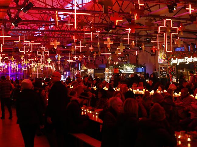 Patrons pack Princes Wharf 1 during Dark Mofo’s Winter Feast last year. Picture: MATT THOMPSON