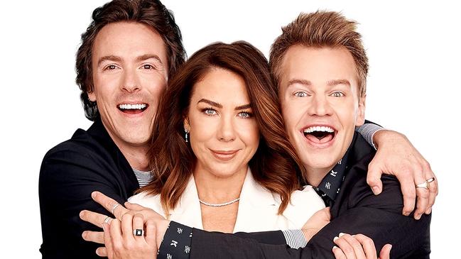 Kate Ritchie announced she was taking a break from her Nova drive show with Tim Blackwell and Joel Creasey. Picture: Supplied