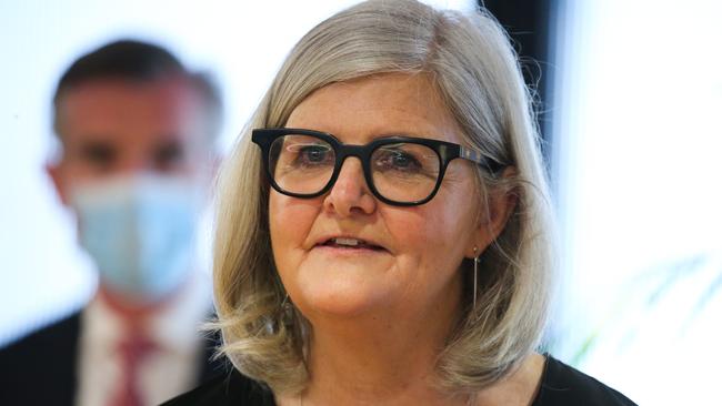 Chair of the women’s equality taskforce Sam Mostyn addressed the National Press Club on Thursday. Picture: Gaye Gerard / NCA Newswire