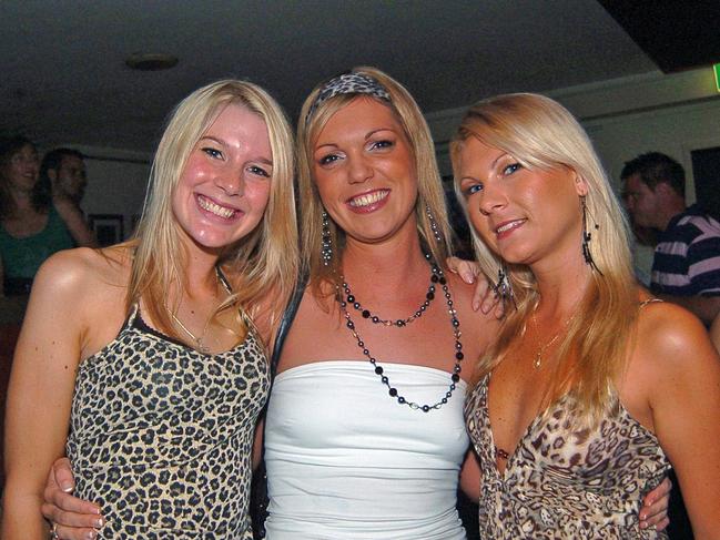 Renee Marsterson, Sarah Parsons and Nikki Gee at the Embassy Pic Bryan Lynch AD296179