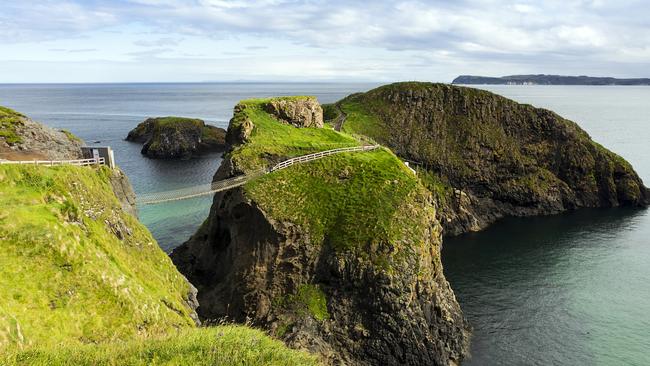 Mind the gap ... especially when it’s like this one at Carrick-a-Rede island. Picture: Istock