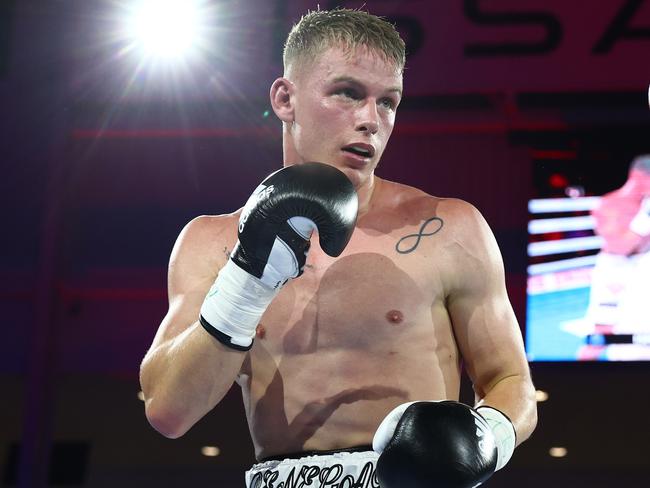 Kiwi middleweight contender Andrei Mikhailovich has some harsh words for Janibek Alimkhanuly. Picture: Chris Hyde/Getty Images