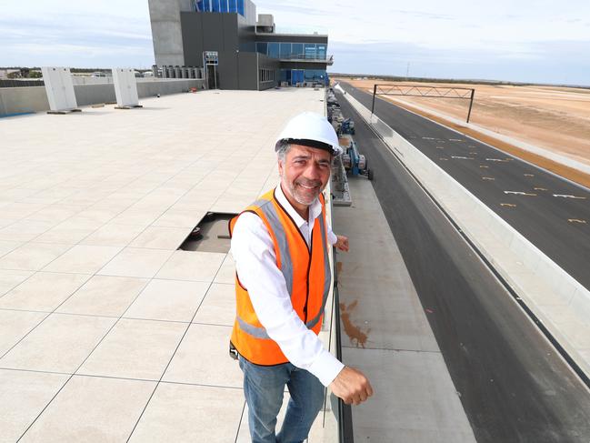 The Bend Motorsport Park has been the brainchild of Dr Sam Shahin, seen at the raceway. Picture: Tait Schmaal.