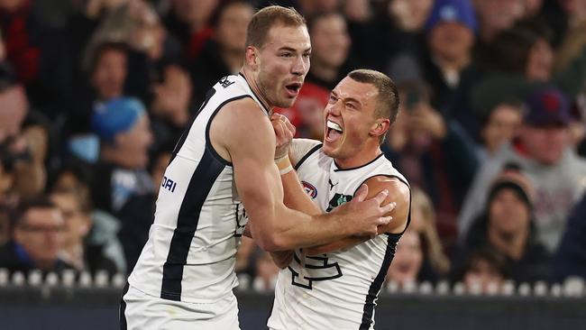 Carlton key forward Harry McKay needs to lift after a disappointing season to date. Picture: Michael Klein.