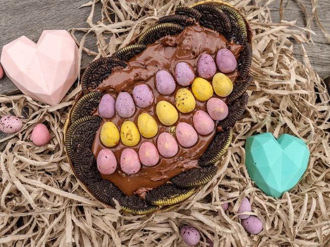 Hearts of Cupid’s chocolate filled egg and -D chocolate hearts. Picture: Jenifer Jagielski