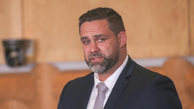 Councillor Mark Hammel representing Division 1,as the new Gold Coast City Council is sworn in at Council Chambers in Bundall. Picture: Glenn Campbell