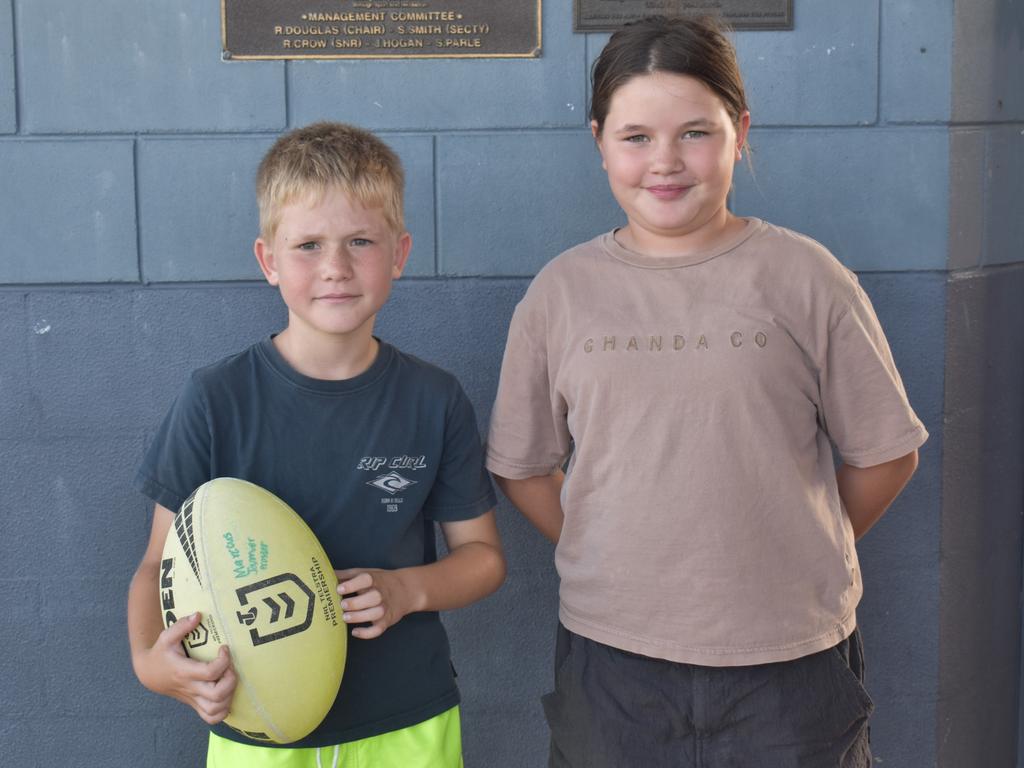 Denis and Mackenzie Prosser at the CQ Capras' home games at Browne Park, Rockhampton, on March 16, 2024.