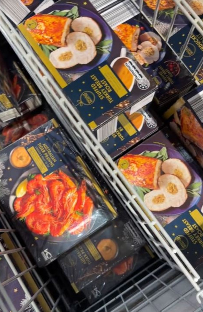 Close to 70 per cent of shoppers plan to buy from the freezer aisle this Christmas. Picture: TikTok/@tashdifed