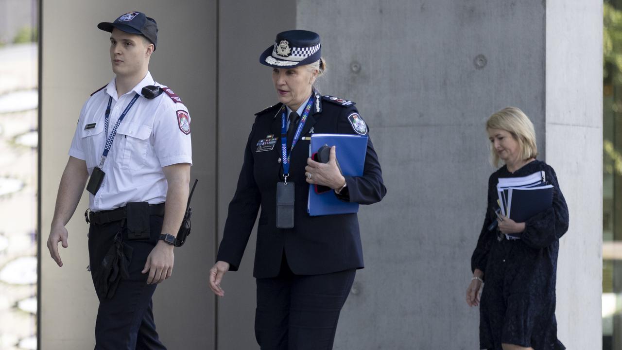 Police Commissioner Katarina Carroll outside court on Wednesday. Picture: Sarah Marshall/NCA NewsWire