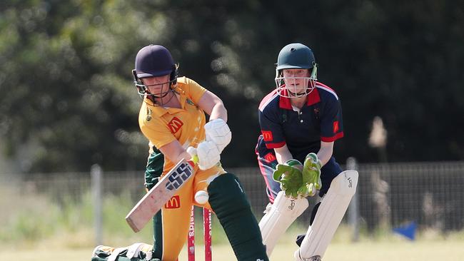 Ella Tilburg keeping for Western. Picture: Sue Graham