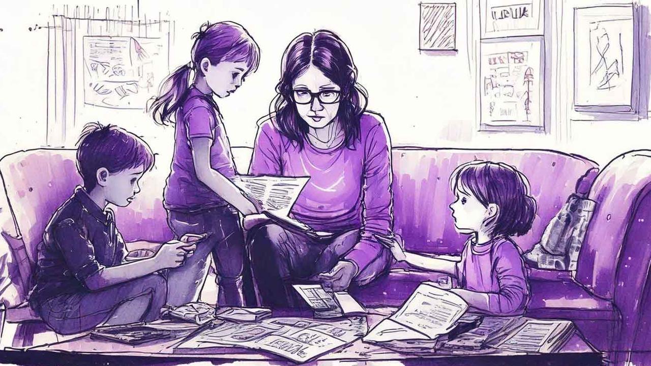 Caitlyn’s ex-partner refused to look after the children even when he didn’t have a job. Picture: AI generated
