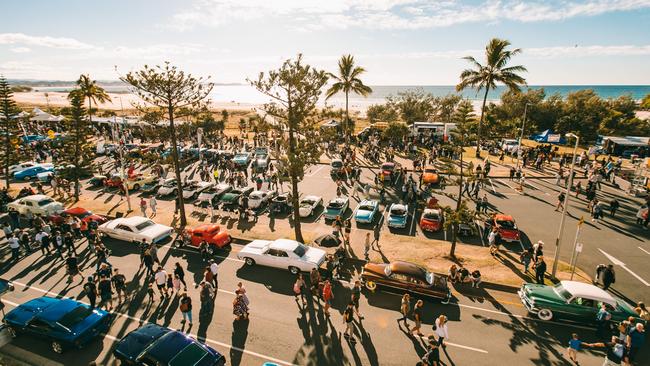 Classic cars at the Cooly Rocks On 2021 festival.. Picture: Bianca Holderness