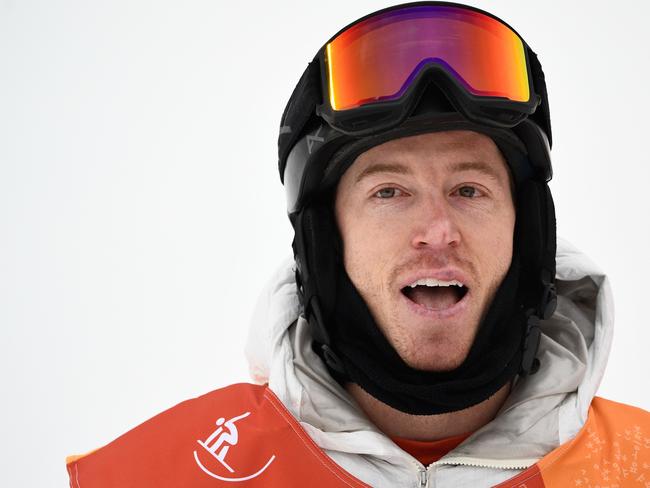 US Shaun White reacts after winning gold