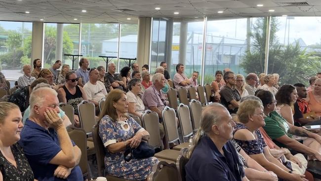 Goonellabah residents at the Lismore crime meeting in March. Picture: Cath Piltz