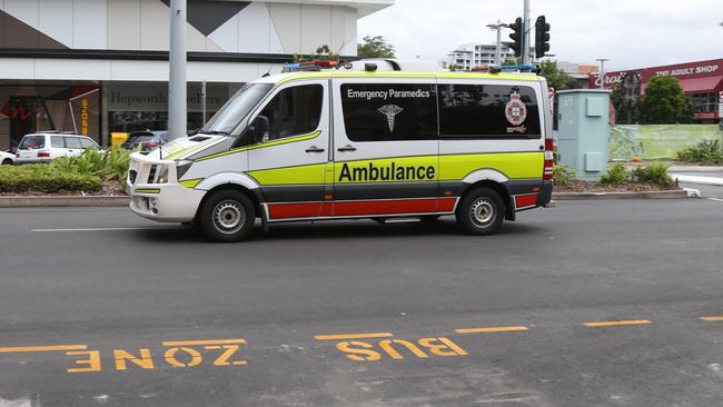 Generic QAS ambulance pic taken on Abbott St in the Cairns CBD. Picture: Peter Carruthers