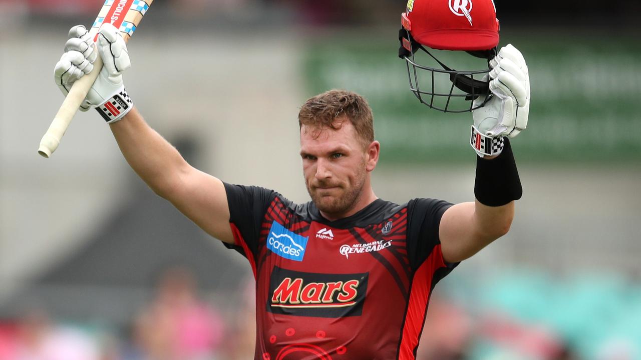 Aaron Finch played one of the most glorious innings of the BBL season on Saturday.