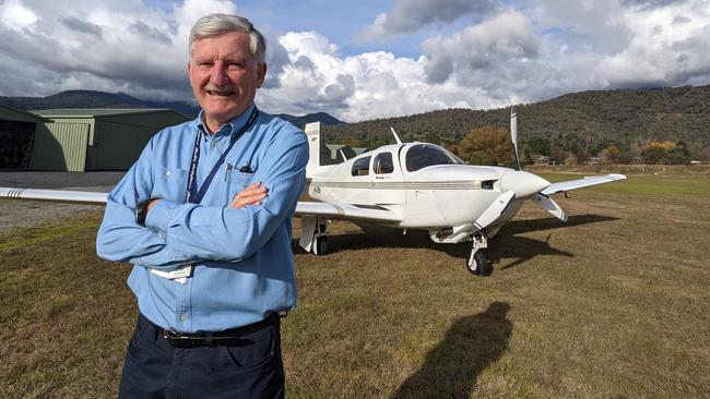 Mt Beauty's John Hillard volunteers with Angel Flight. Picture: Kirrily Carberry